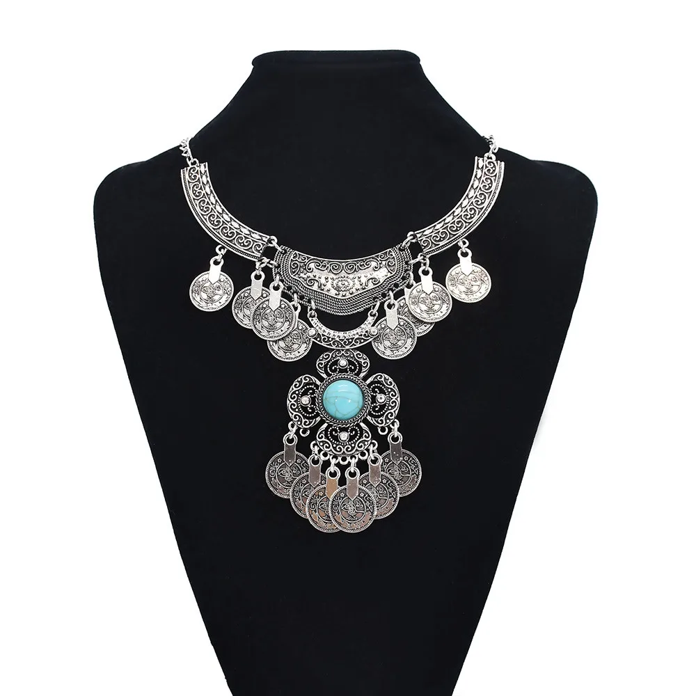 Women Accessories Nepal - Винтажное ожерелье из сплава с большими