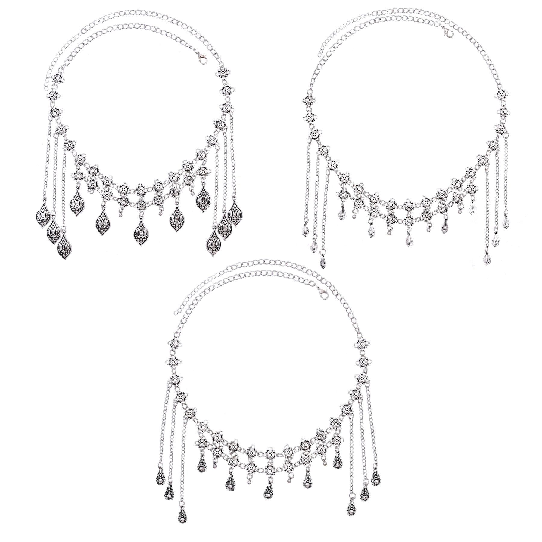Винтажная серебристая цепочка  – обзор и цена Women Accessories Nepal