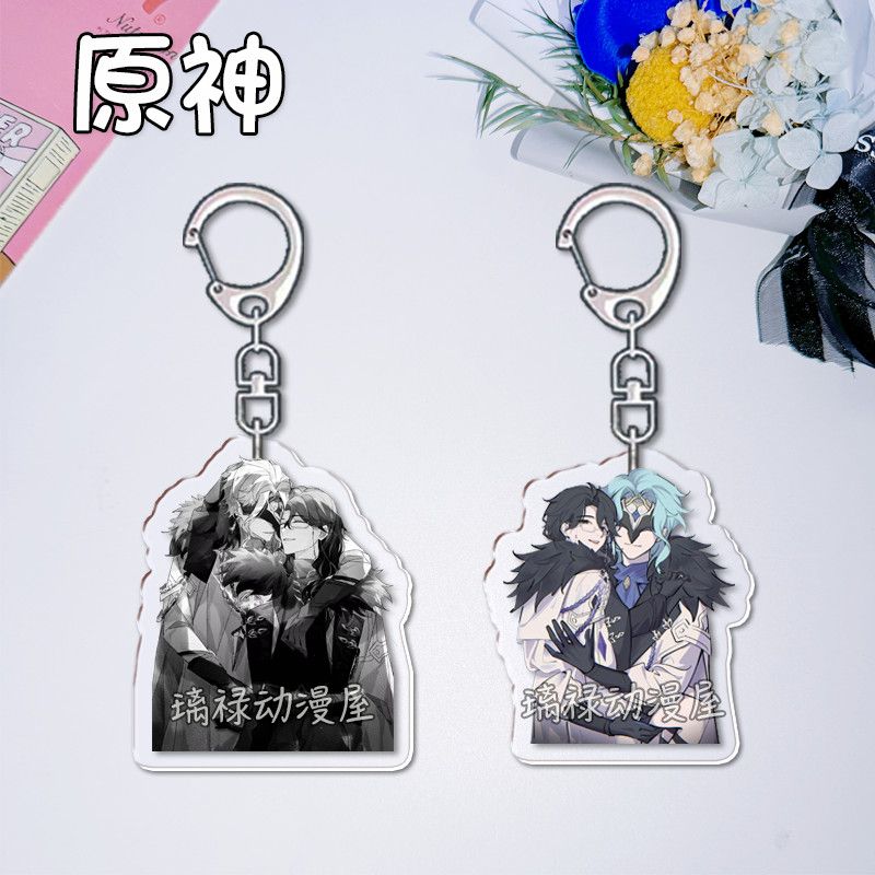 2 шт. брелоков Genshin Impact  – обзор и цена Women'S Anime Accessories